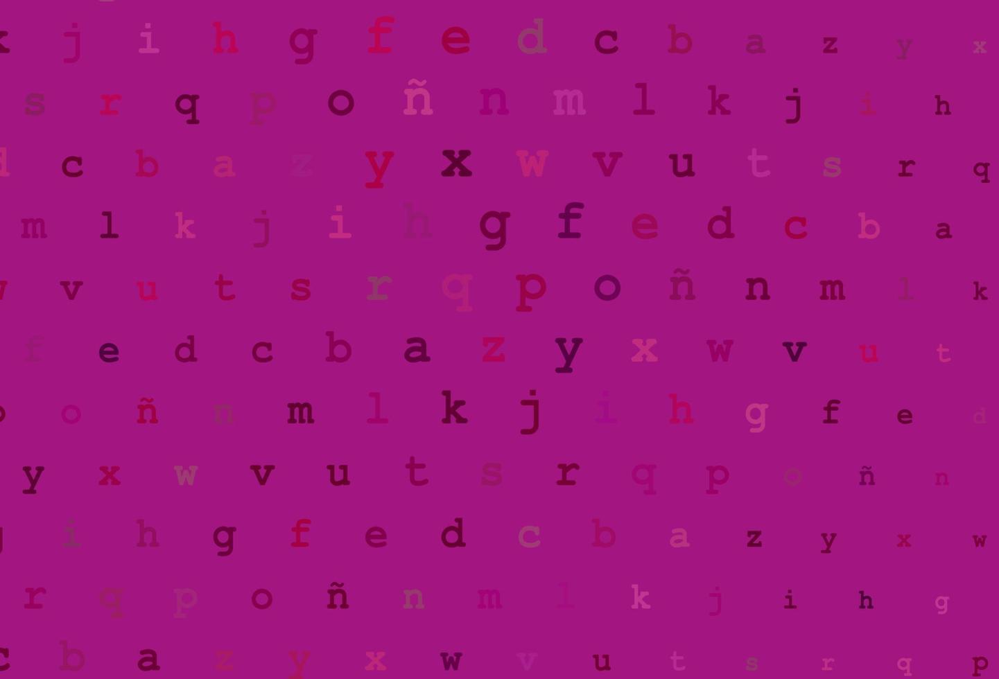 plantilla de vector de color púrpura claro con letras aisladas.