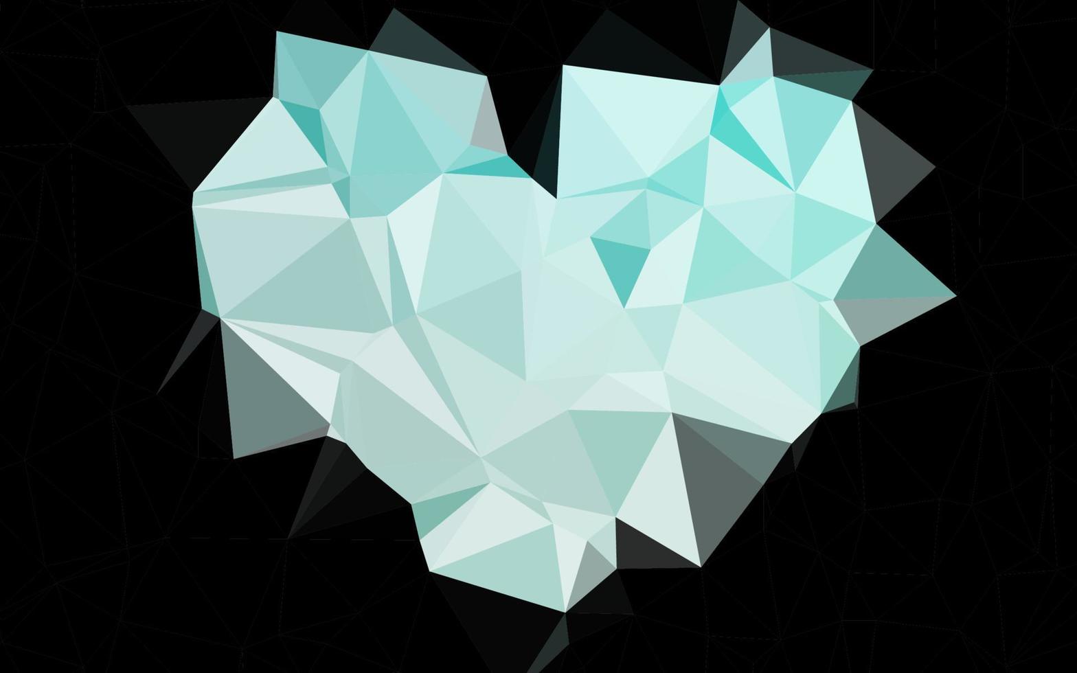 Light BLUE vector polygonal pattern.