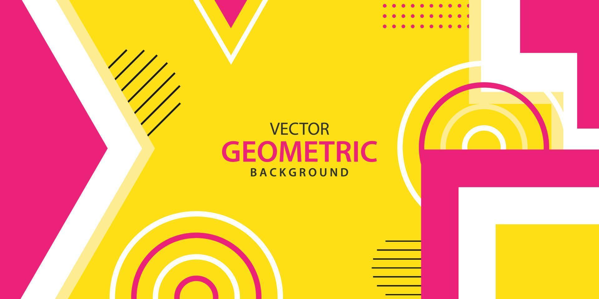 fondo de banner geométrico abstracto vector