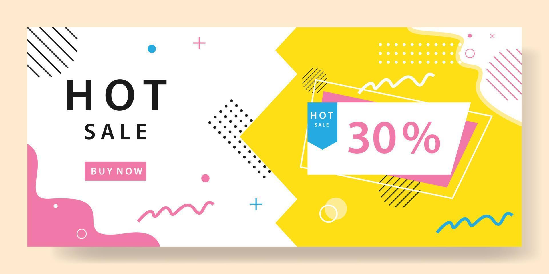 Abstract banner sale vector