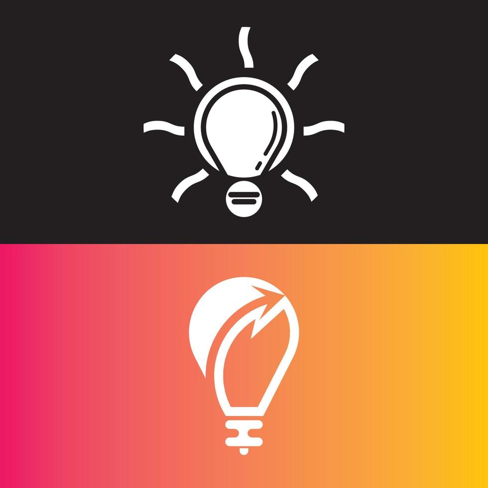 diseño de icono de plantilla de logotipo de lámpara vector
