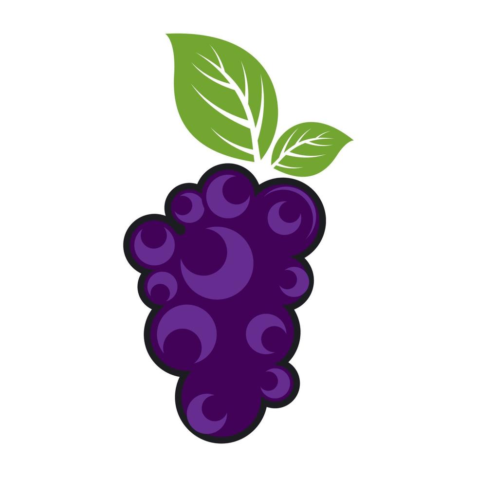 Grape vector logo icon design