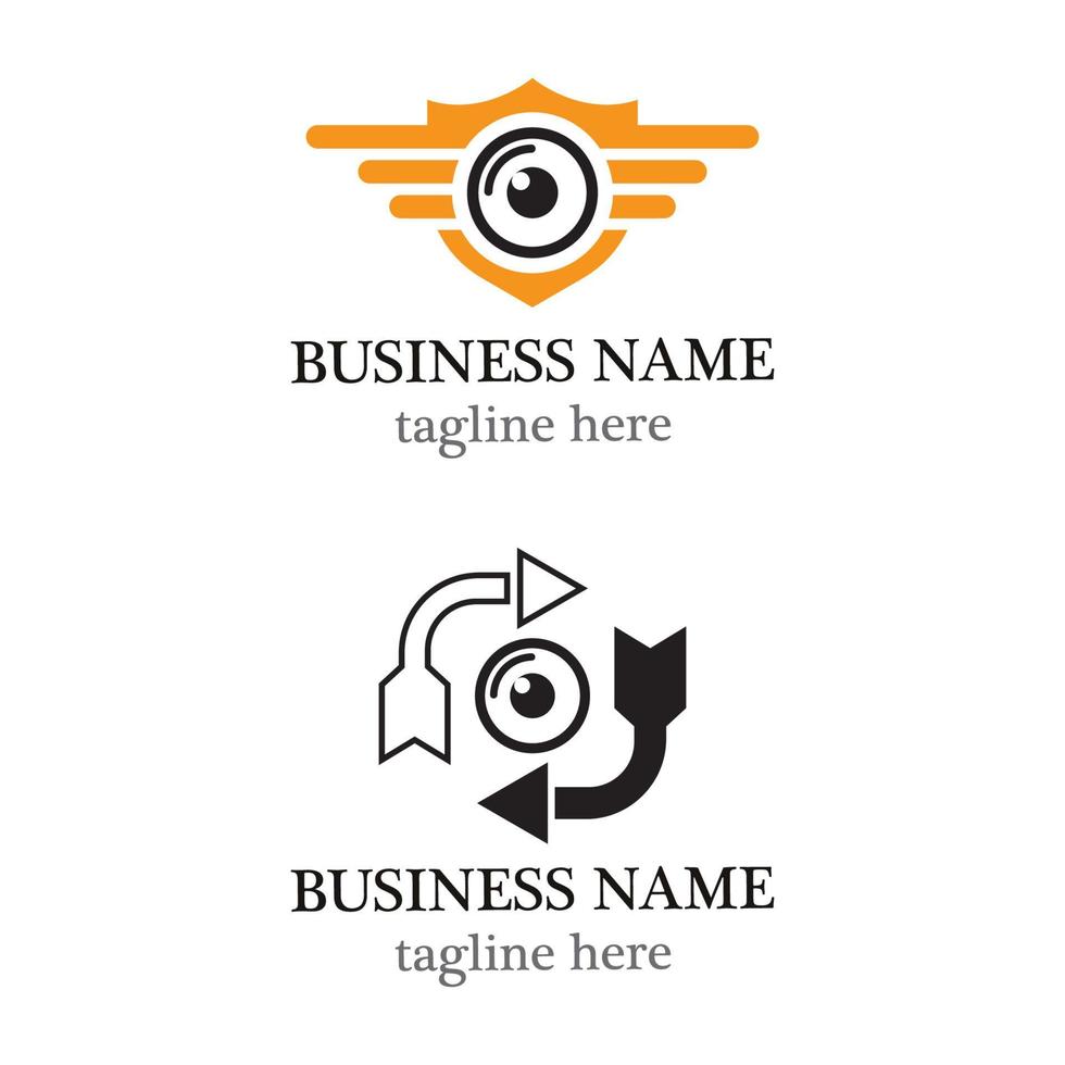Camera icon vector logo design