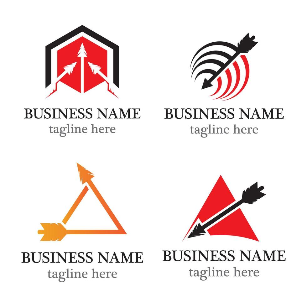 Arrows vector logo icon set
