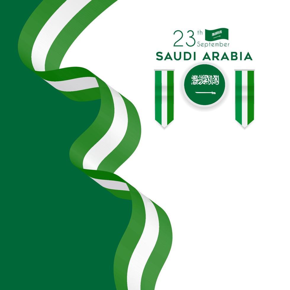 Saudi arabia independence day 23 september vector