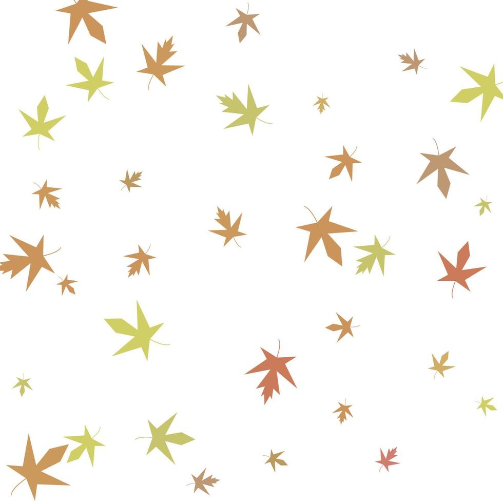 Autumn maple confetti. Simple autumn background vector