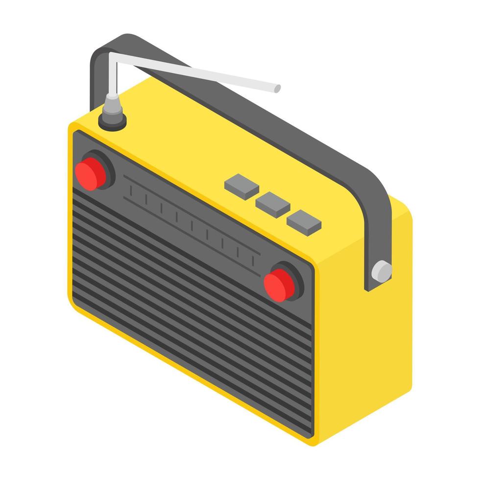 Trendy Radio Concepts vector