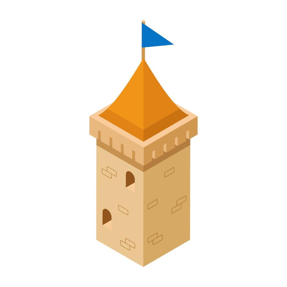 conceptos de castillo de bandera vector