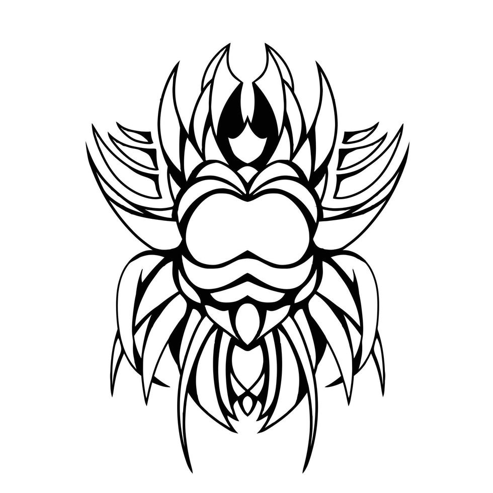Black And White Artwork Illustration Of Strangecastroph Vector