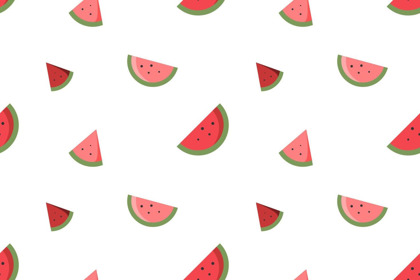 a piece of watermelon seamless pattern white design vector