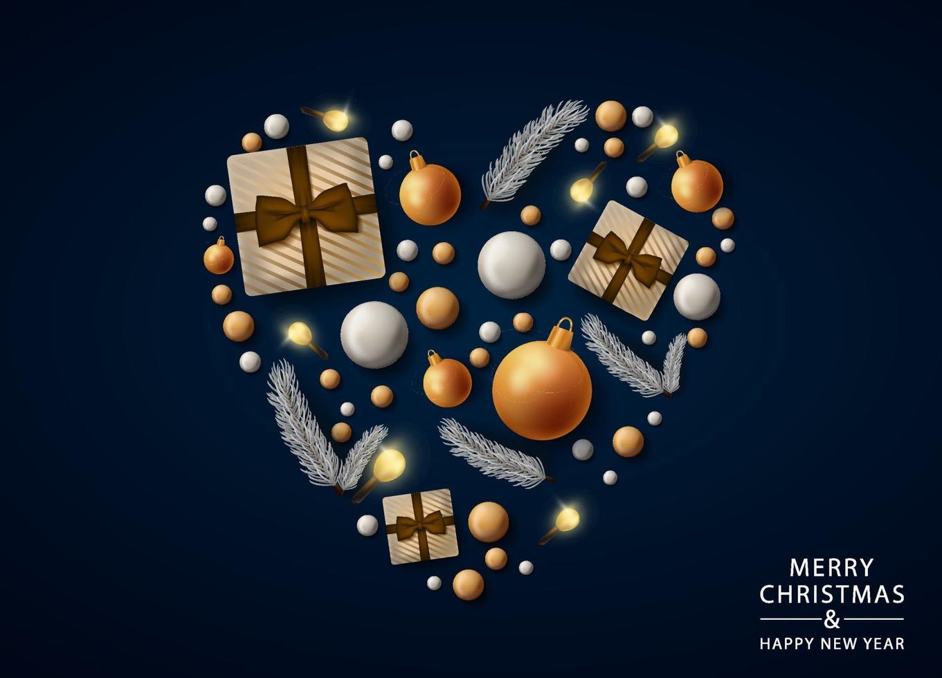 Merry Christmas poster vector