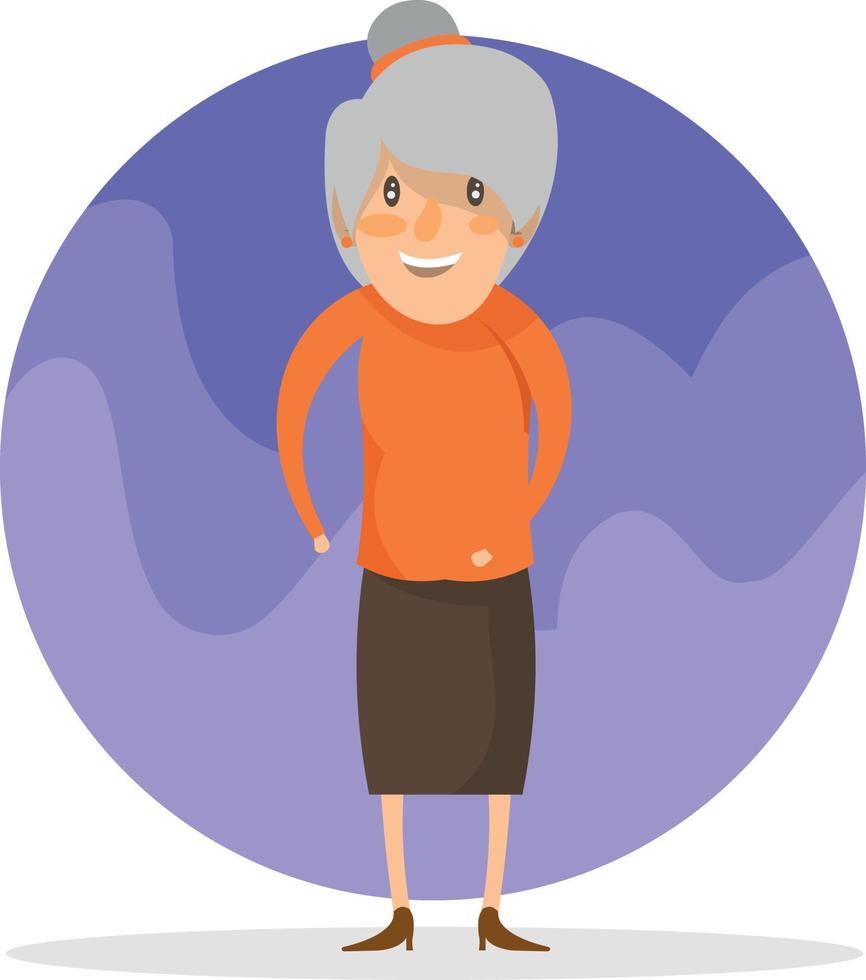 Grandmother. International Grandparents Day vector