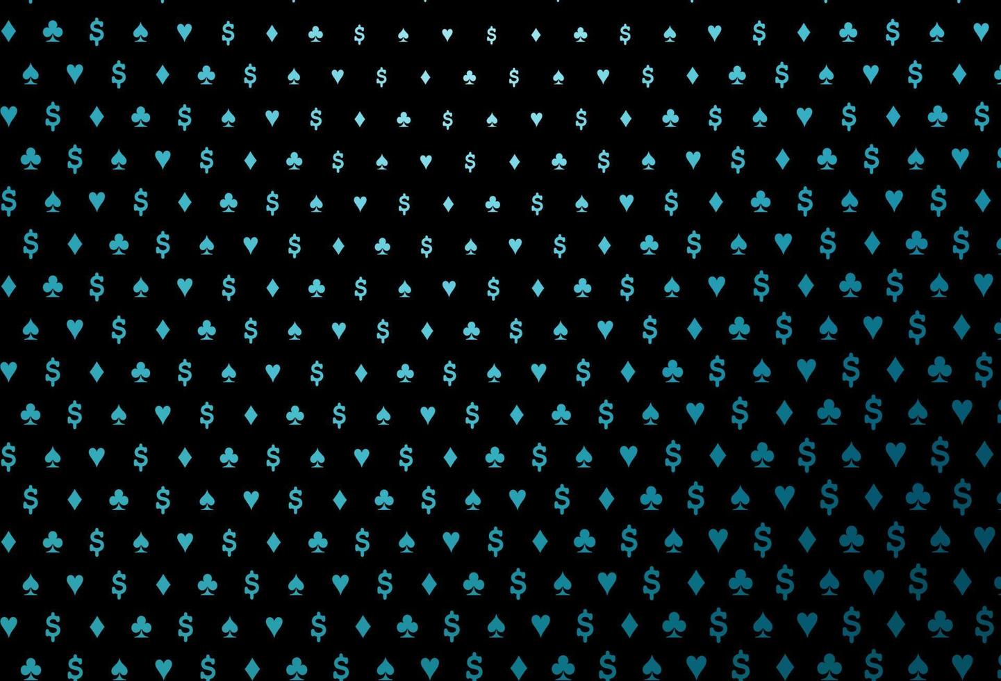 textura de vector azul oscuro con naipes.