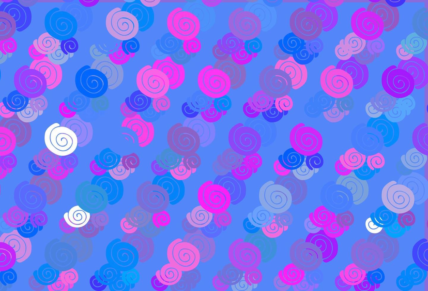 Light Pink, Blue vector template with bubble shapes.