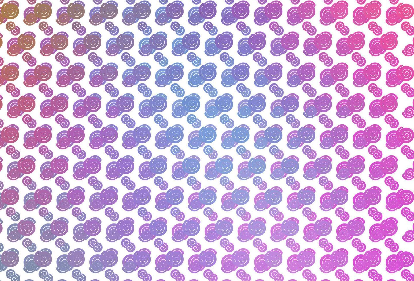 Light Pink, Blue vector background with lava shapes.