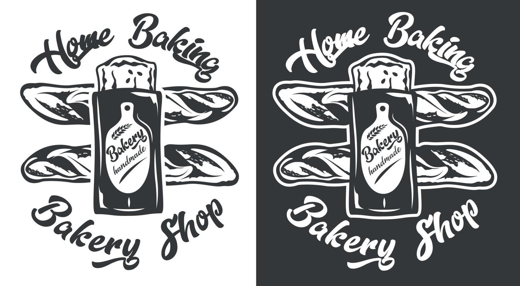 Vector badge on the theme of craft bakery