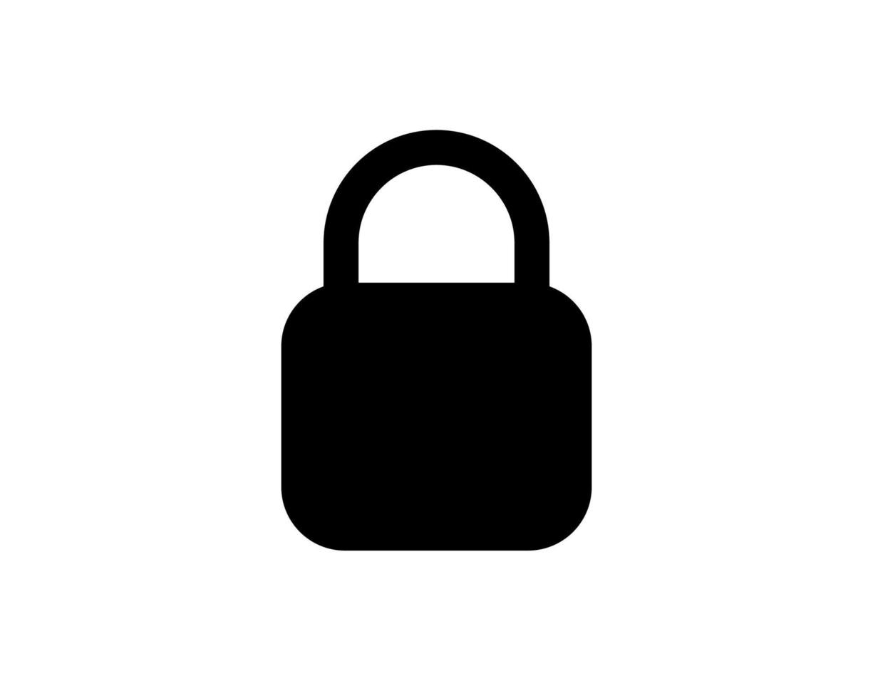 locked padlock icon. One of simple collection icons for websites vector