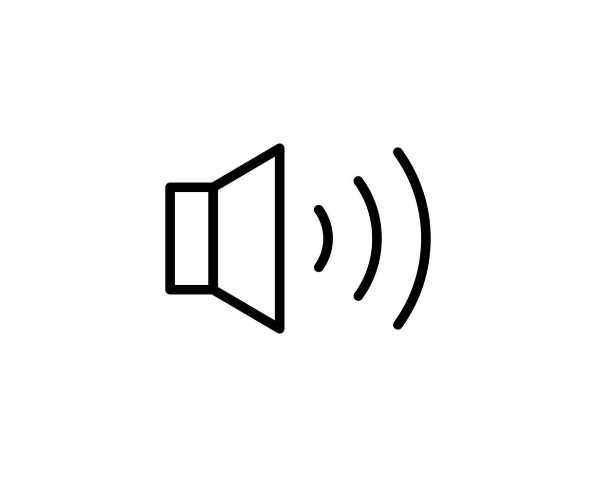 icono de audio o logotipo en estilo de línea moderna. alta calidad vector