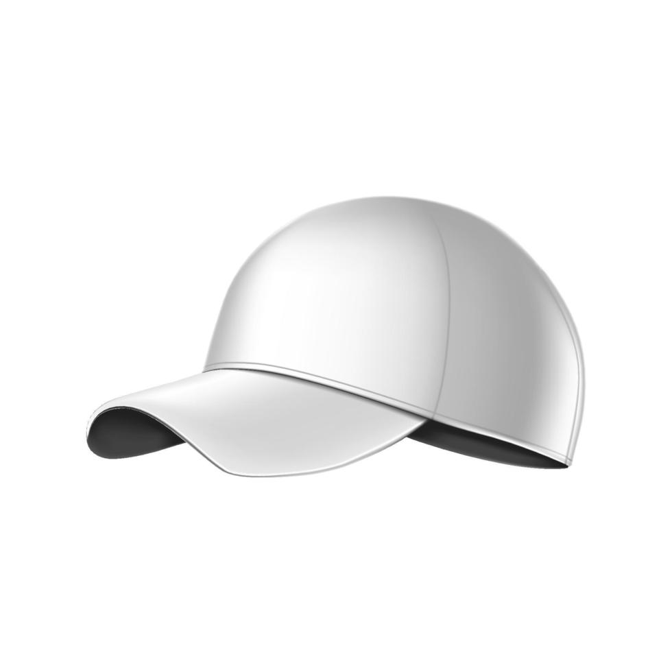 Cap mockup on isolated white background. vector