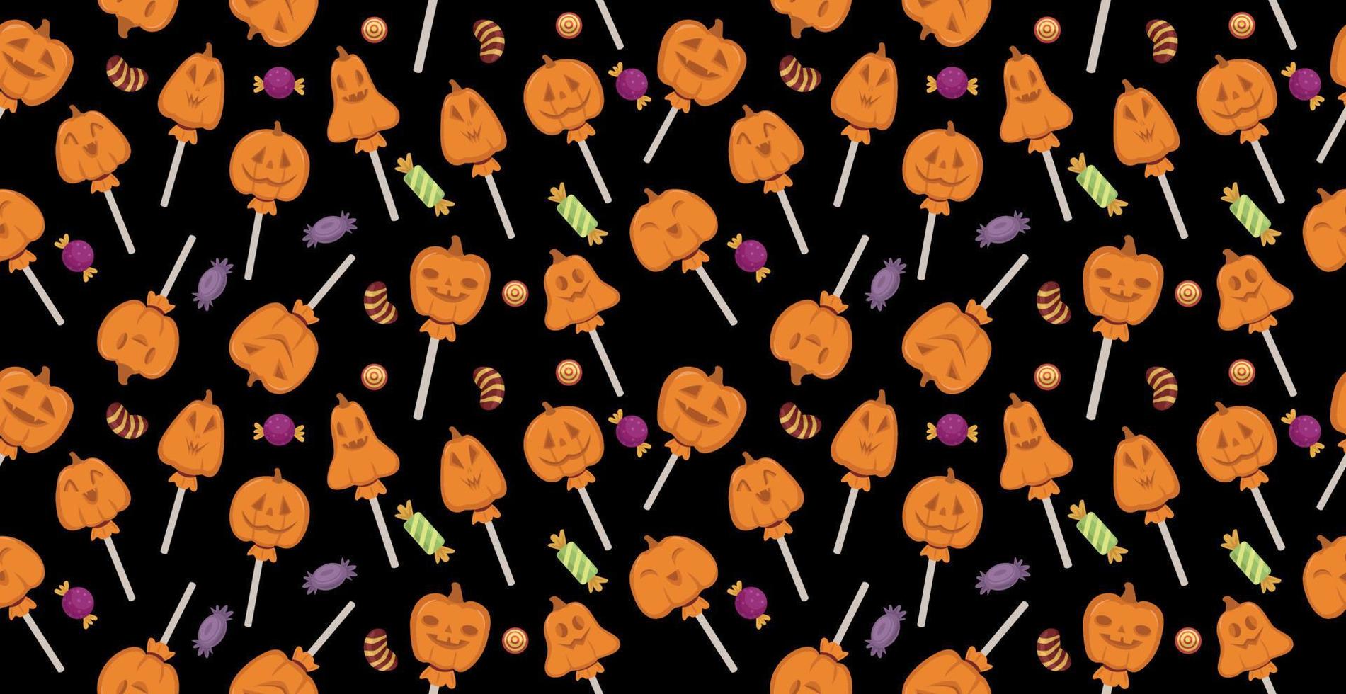 Colorful pattern background for the holiday halloween - Vector