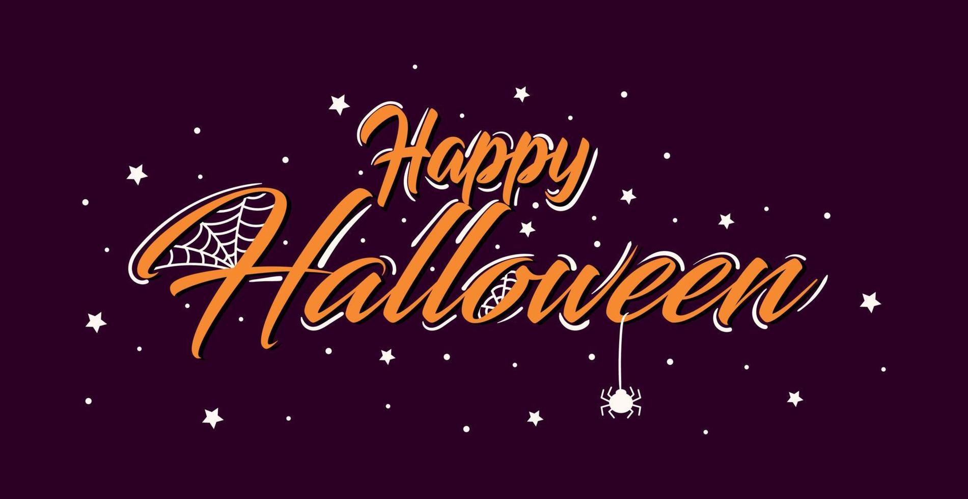 Halloween colorido brillante banner web felicitación - vector