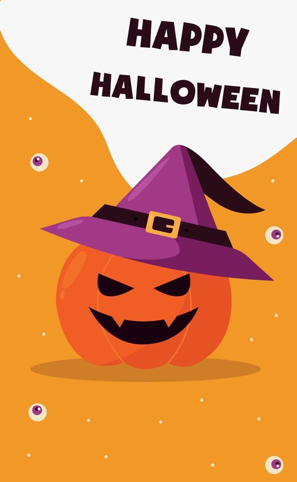 Halloween colorful bright web banner congratulation - Vector