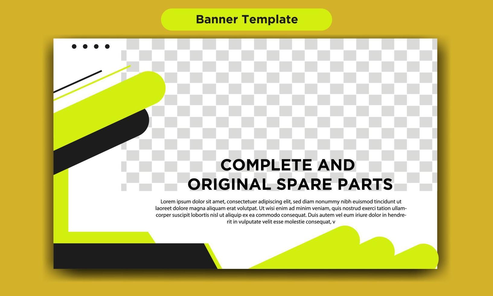 automotive workshop banner template design 3485116 Vector Art at Vecteezy