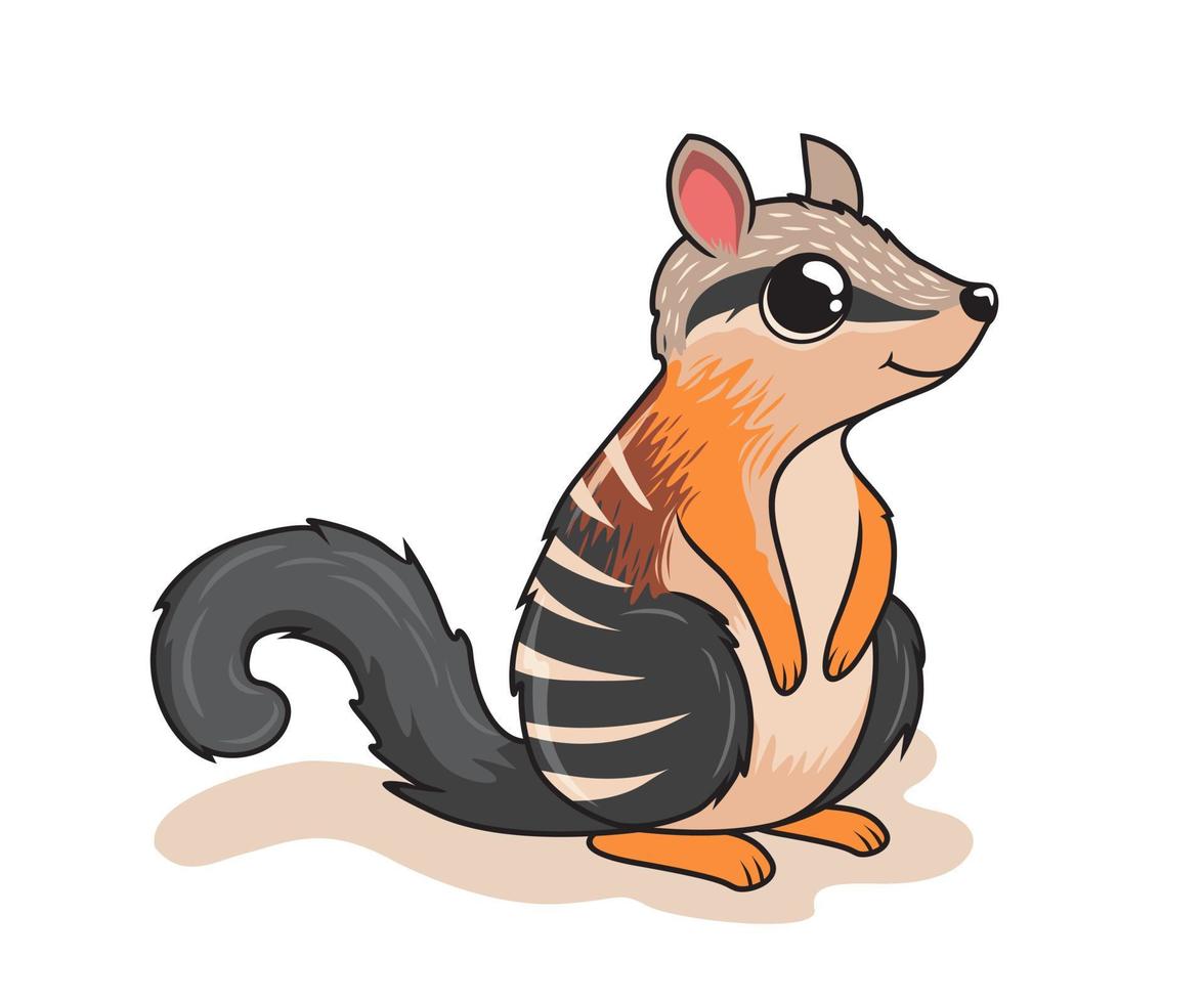 Numbat Cartoon Australian Animals Illustration vector