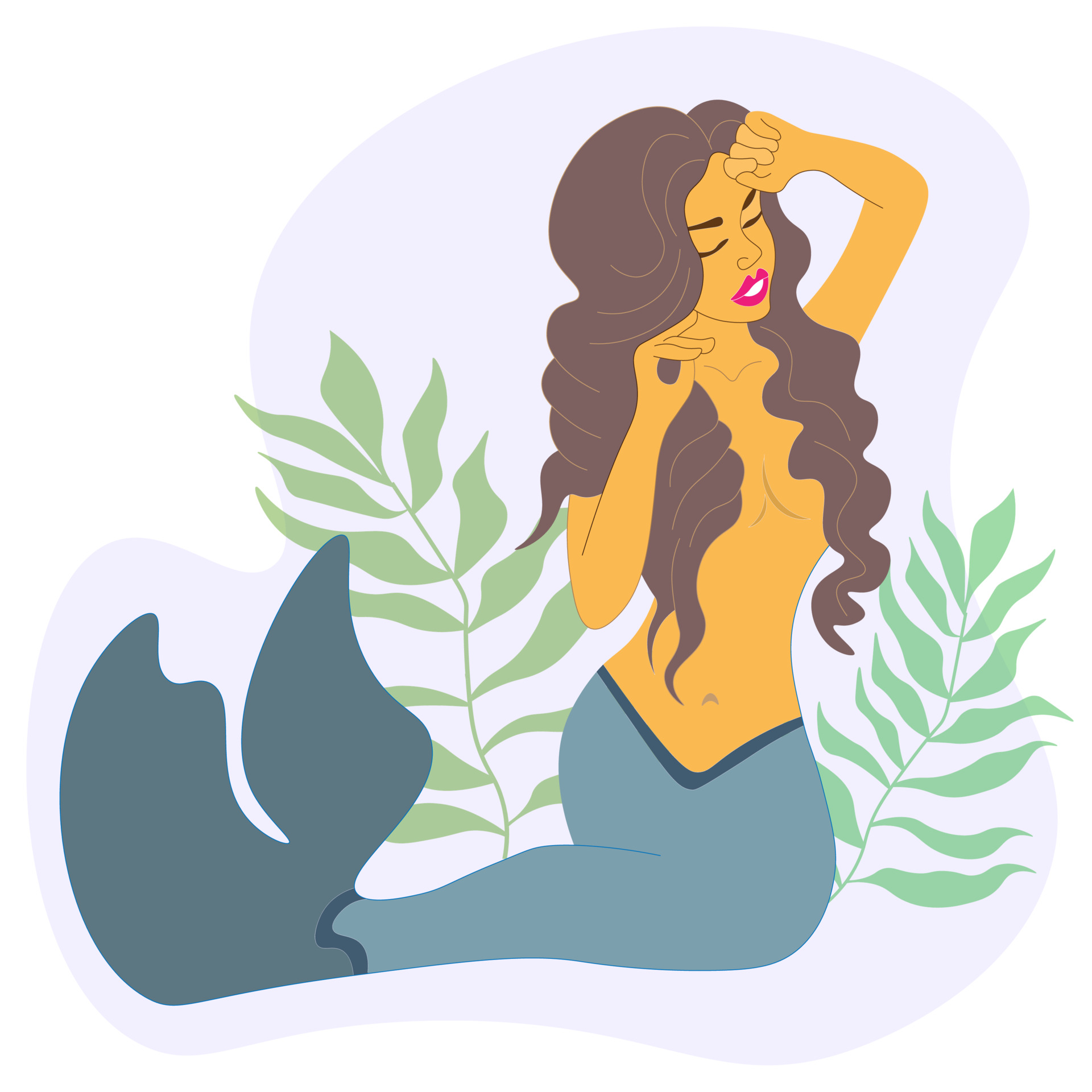 curly-haired mermaid poses sitting on seabed. fairy-tale character 3485498 Vector Art at Vecteezy curly-haired mermaid poses sitting on seabed. fairy-tale character 3485498 Vector Art at Vecteezy