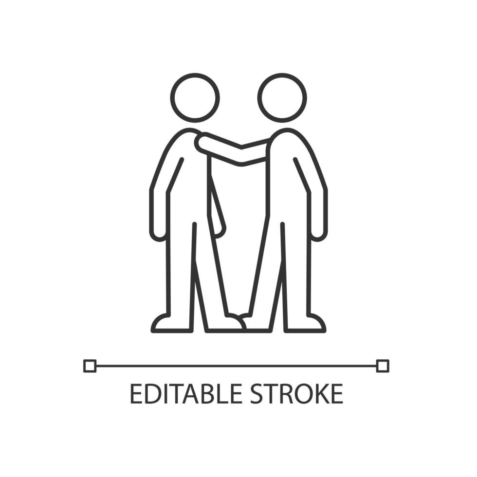 Haptic communication linear icon vector