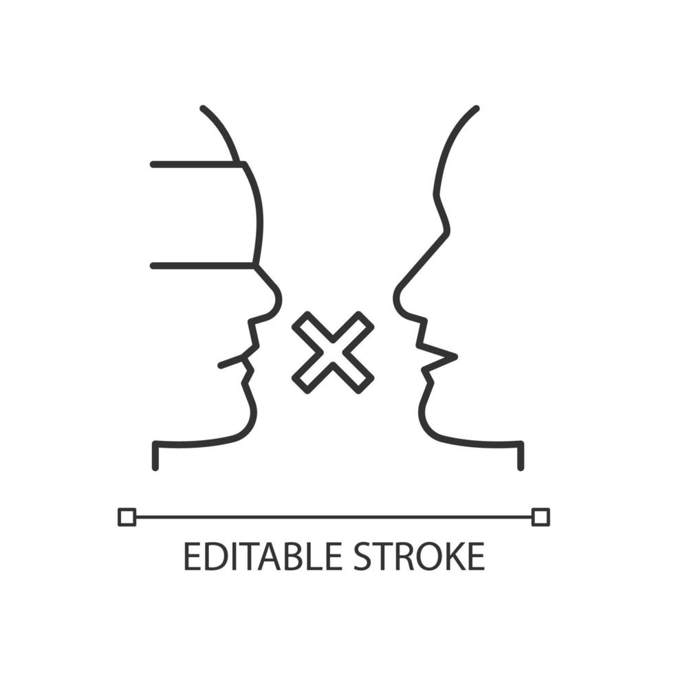Biases linear icon vector