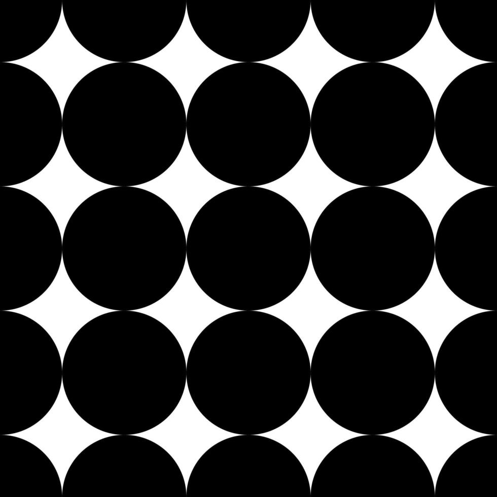 seamless black and white pattern with circles. vector illustration