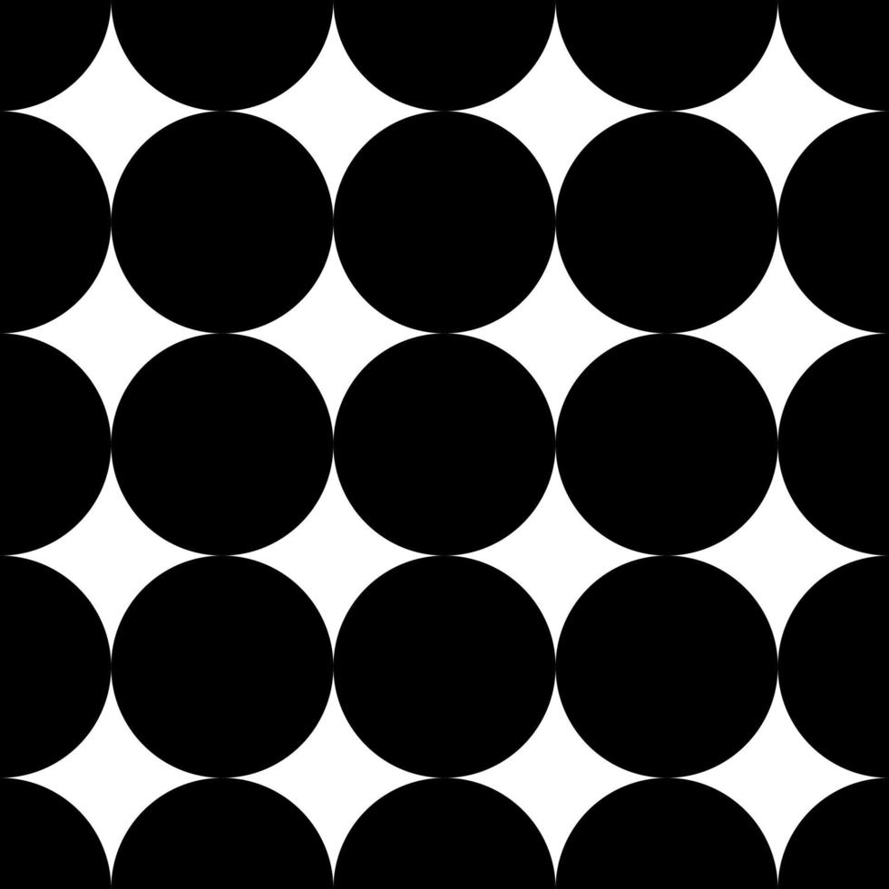 seamless black and white pattern with circles. vector illustration