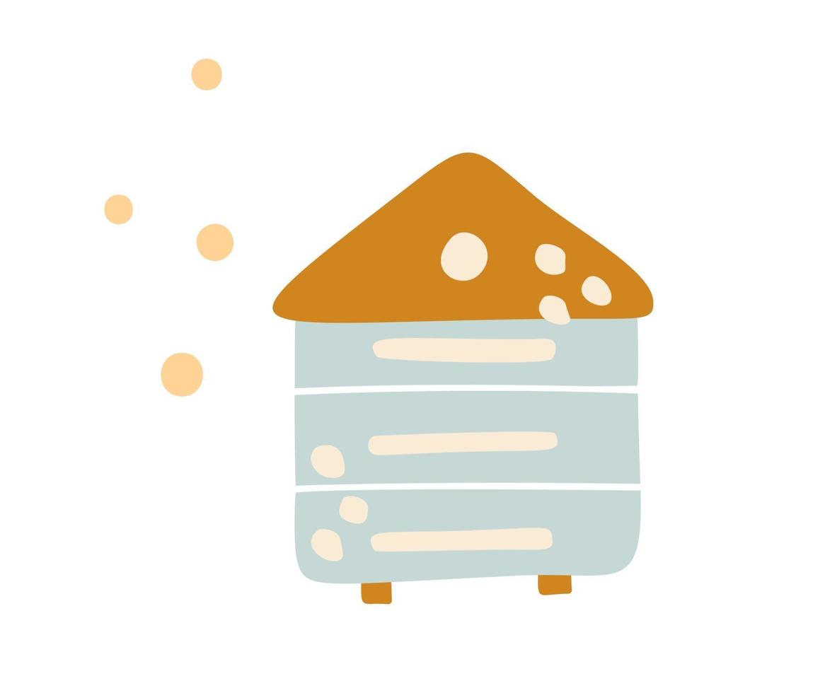 Vector kids hive on white background with dots