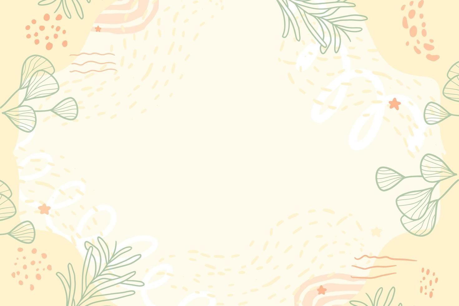 botanical background leaves with memphis style vector