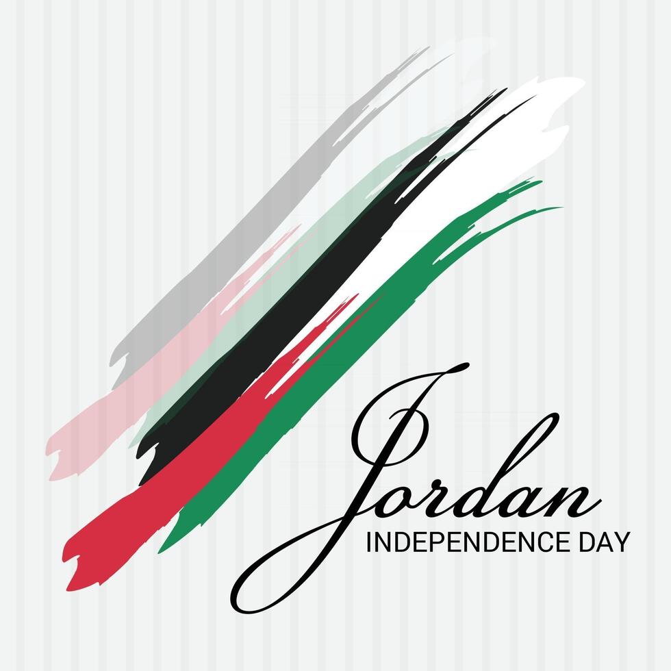 Jordan Independence Day. vector
