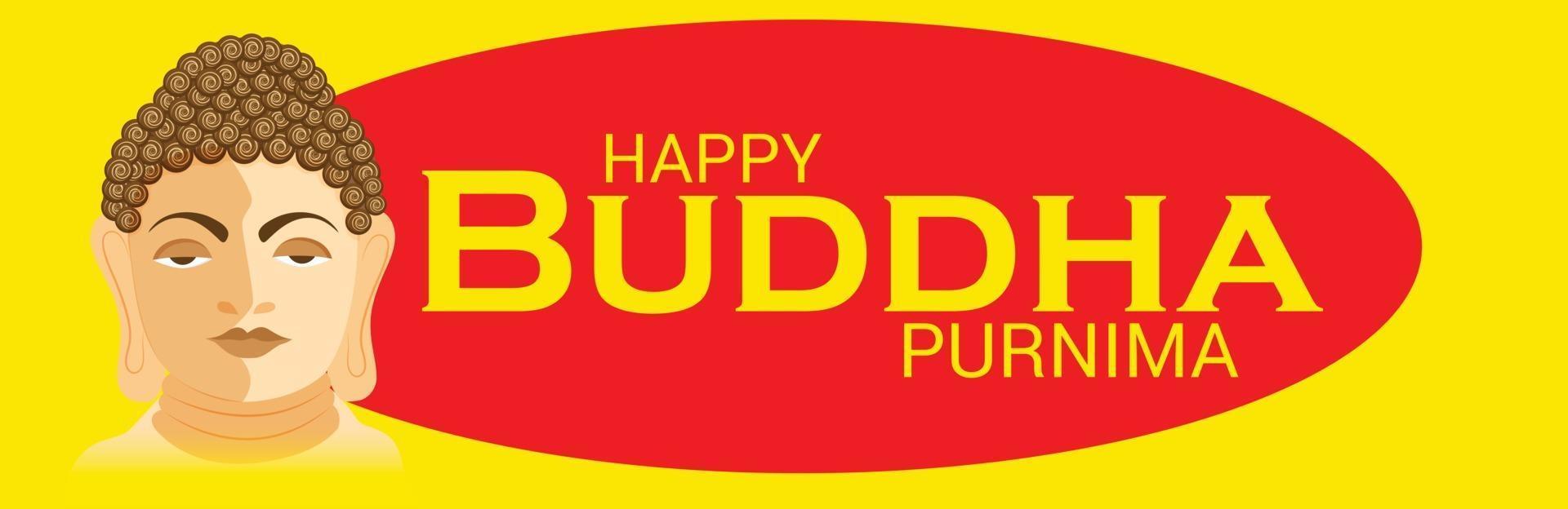 feliz buda purnima. vector