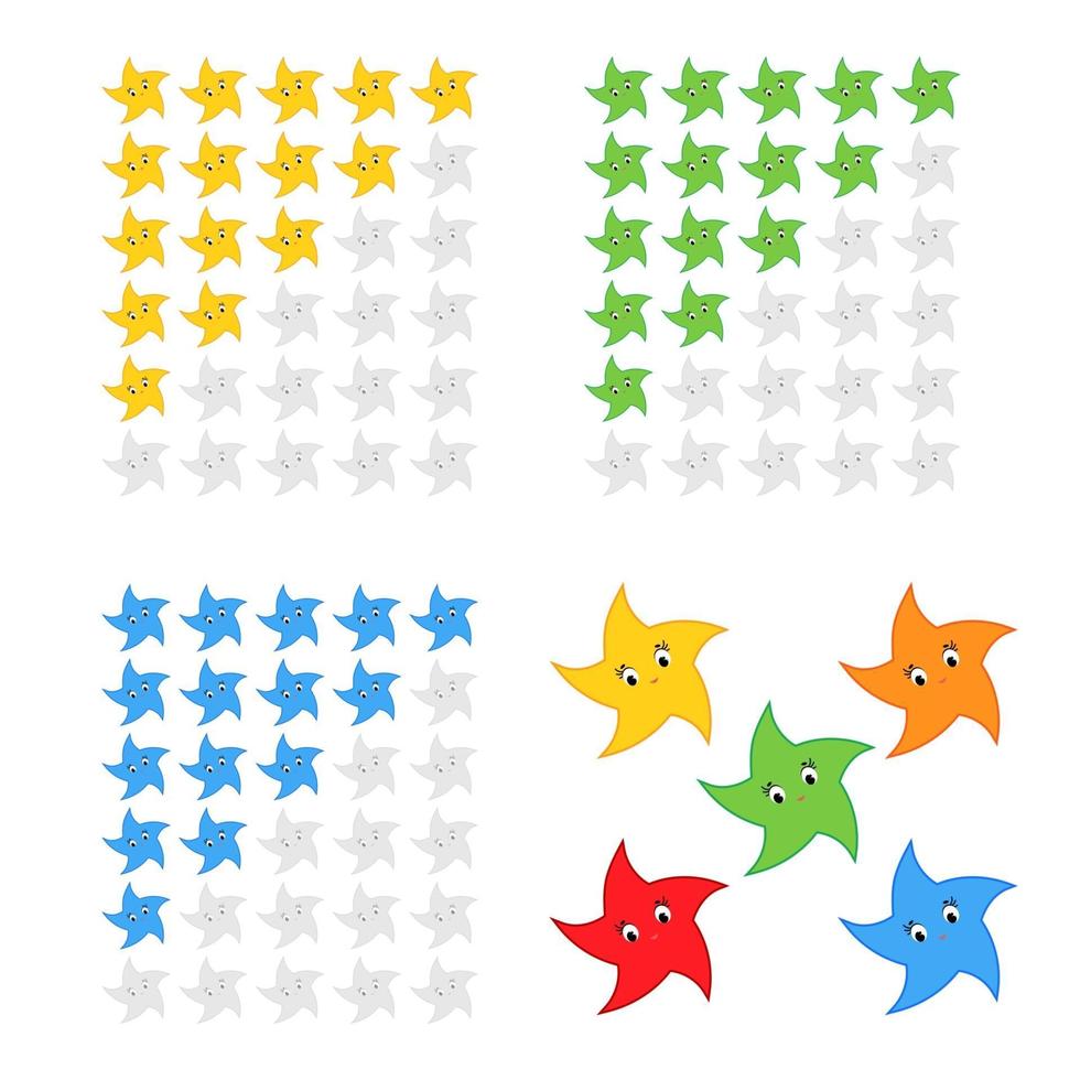 Five stars rating icon. Evaluation of the hotel, service, product, quality. Level results or lifes in the game for web applications. Element of the interface. Simple flat isolated vector illustration.