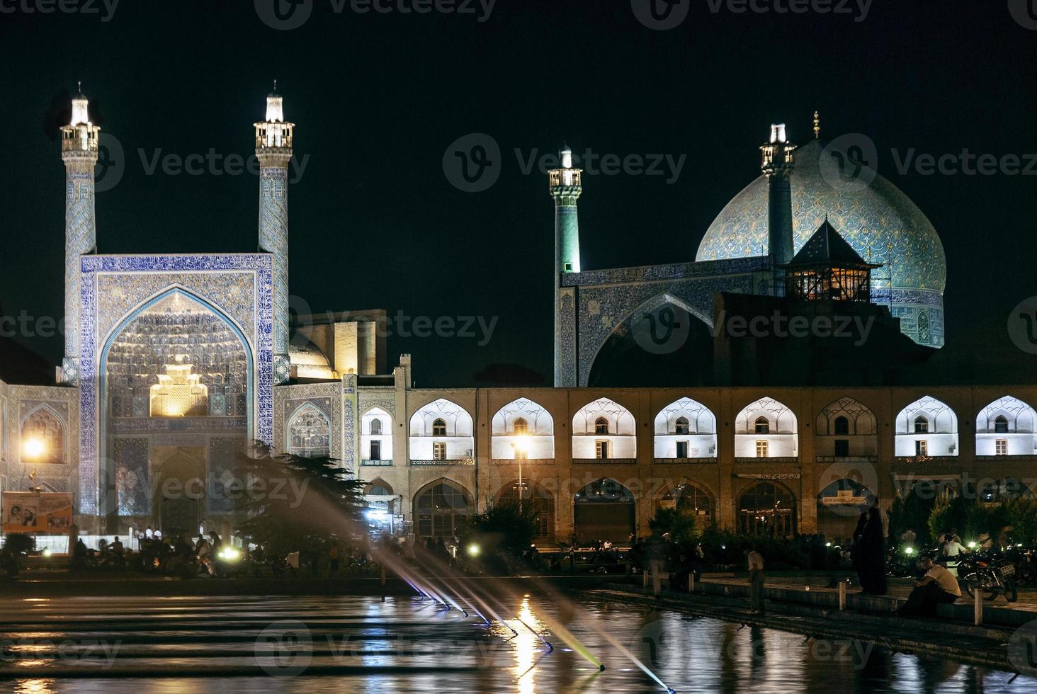 el famoso monumento de la mezquita shah en la ciudad de isfahán irán foto