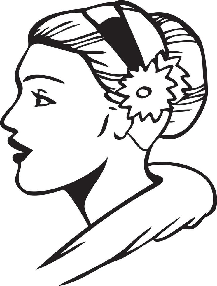 A classy lady vector