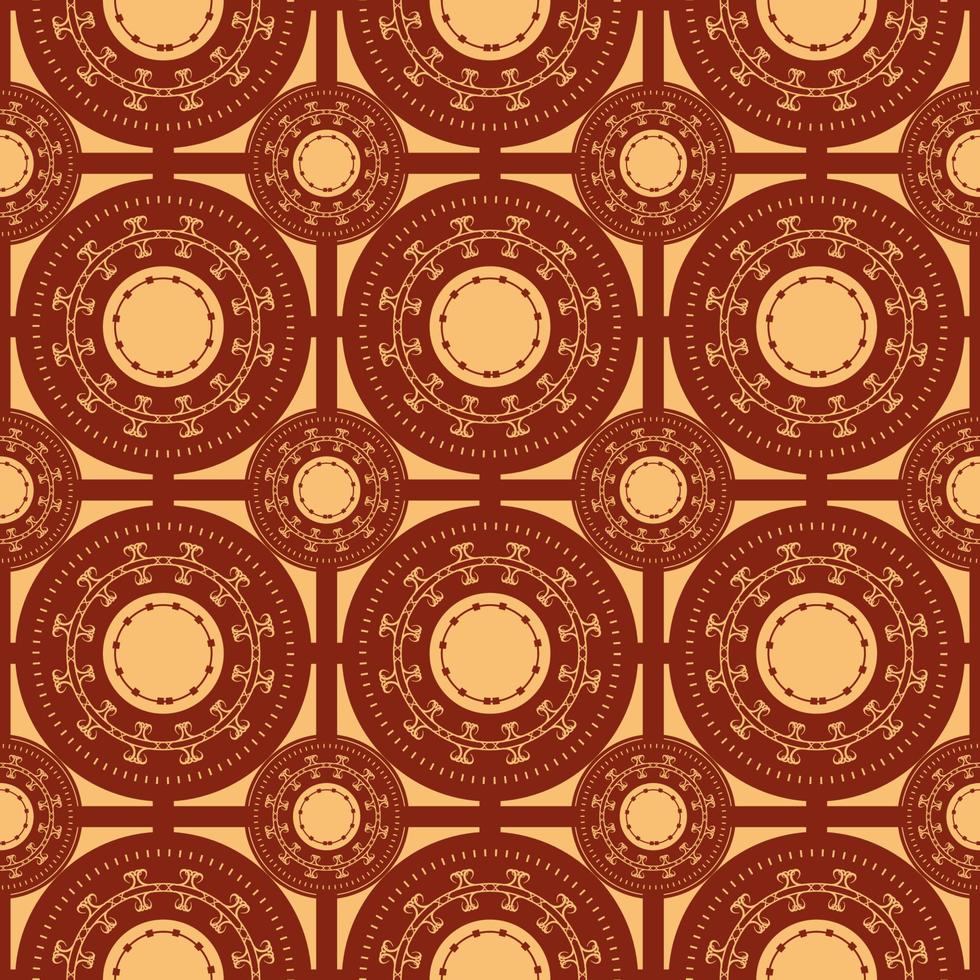 Traditional Seamles Pattern Retro Style vector