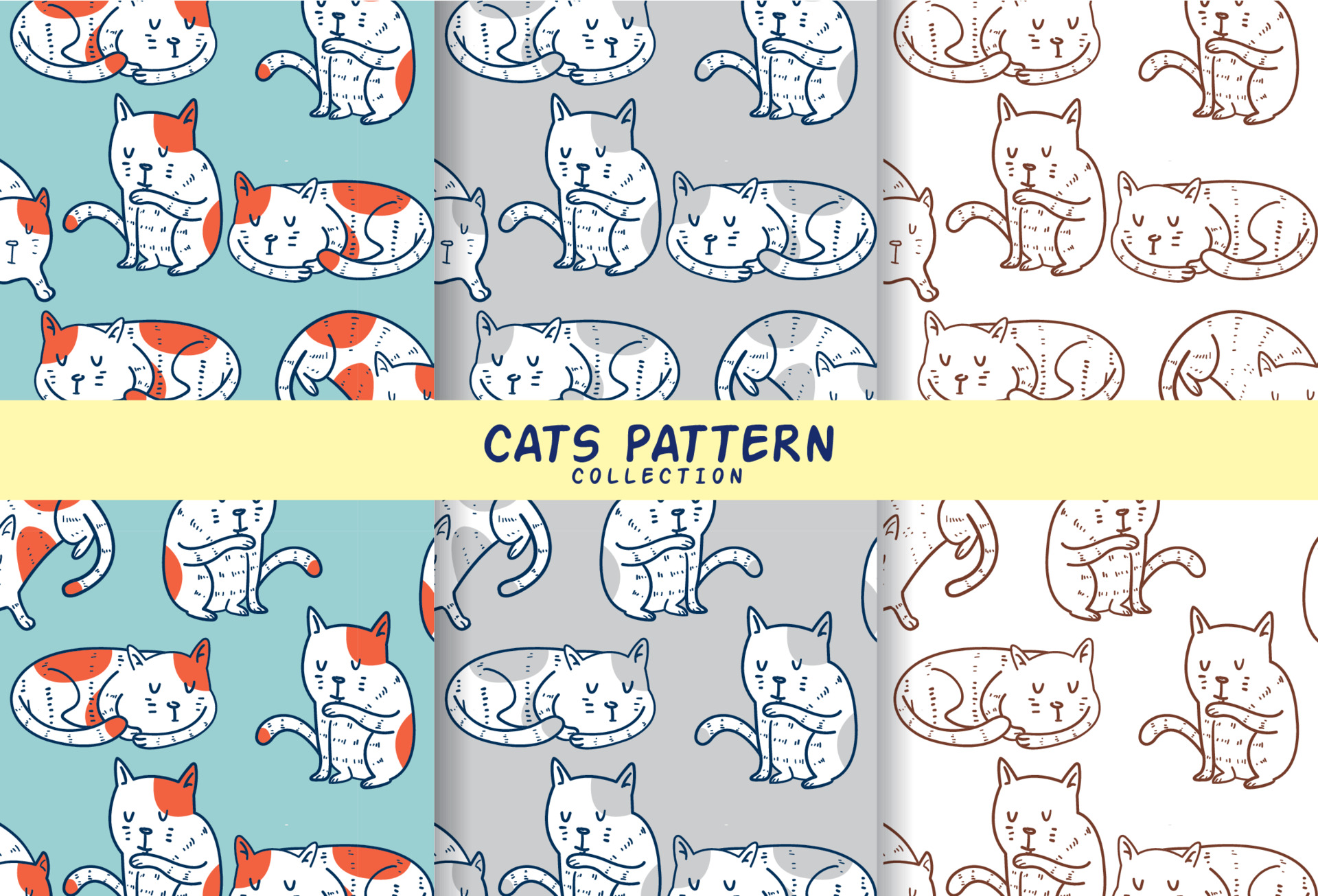 Seamless Pattern Of Cat Poses 3487491 Vector Art At Vecteezy Seamless Pattern Of Cat Poses 3487491 Vector Art At Vecteezy