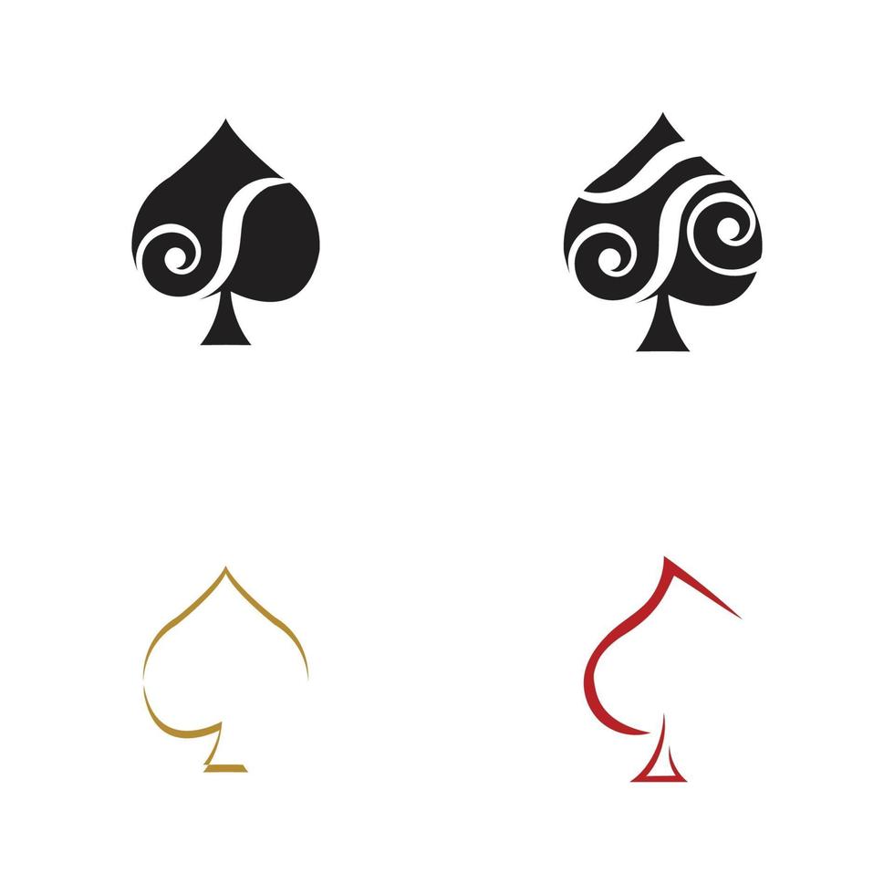 as of spades icon plantilla de diseño de logotipo vector