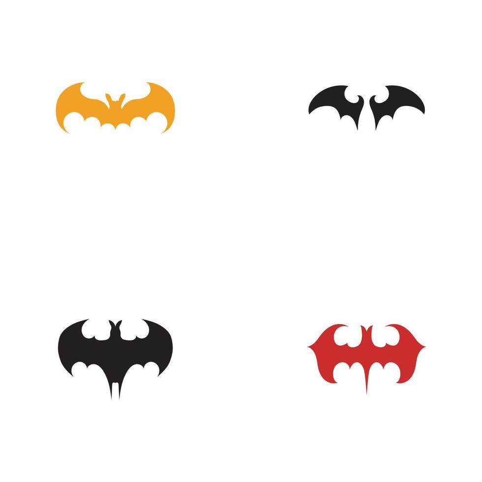 bat vector icon logo template