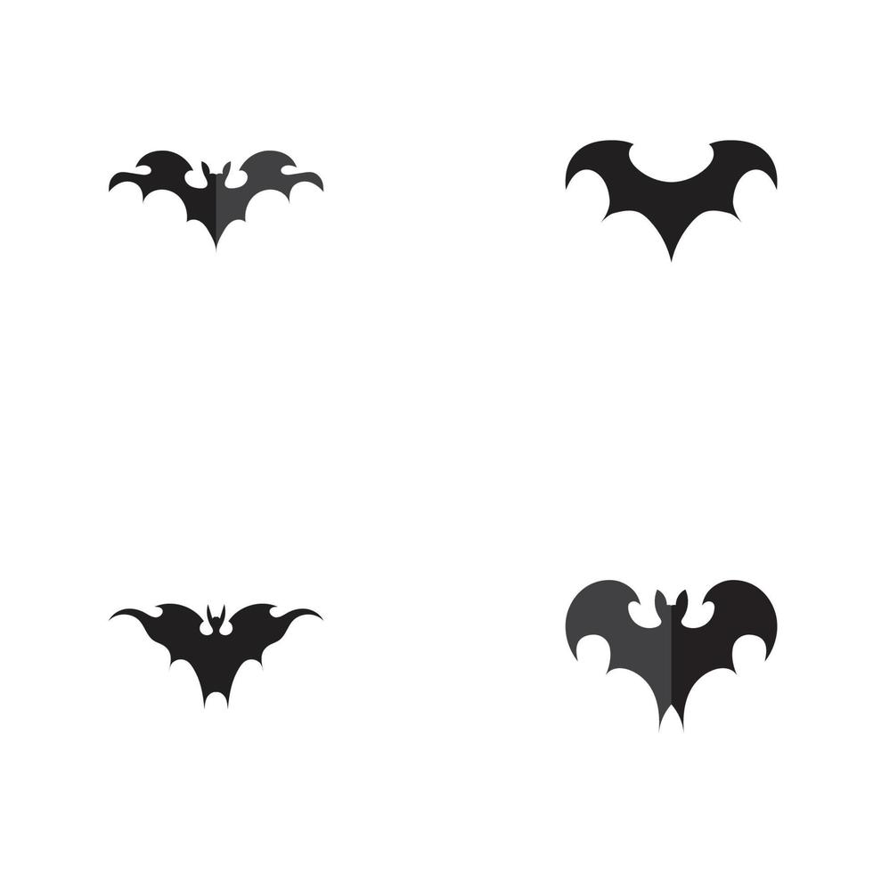 bat vector icon logo template