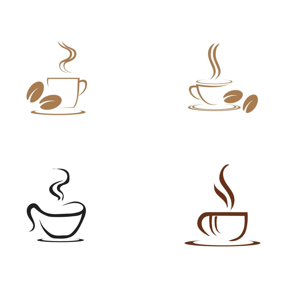 Coffee cup logo template vector icon - Vector