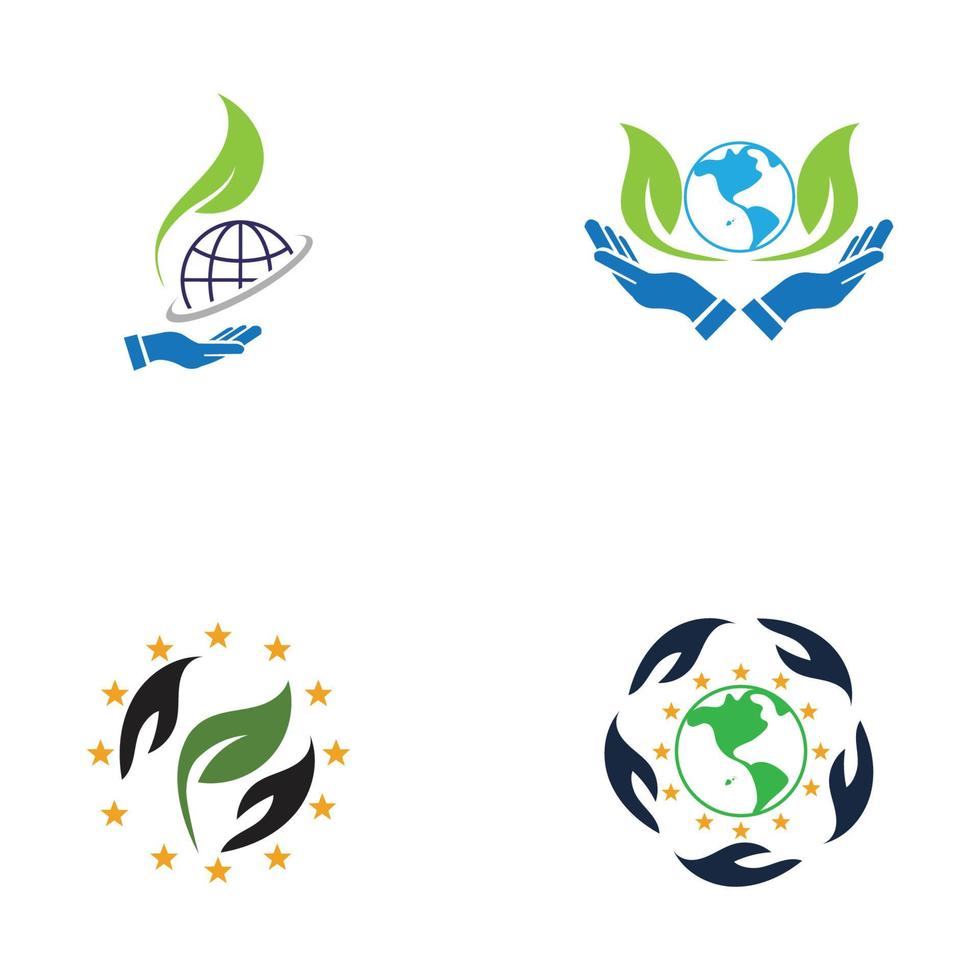 world earth day logo vector illustration design