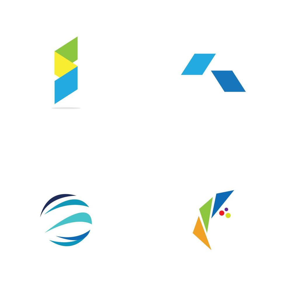 diseño de concepto de logotipo moderno para fintech y tecnología de finanzas digitales vector