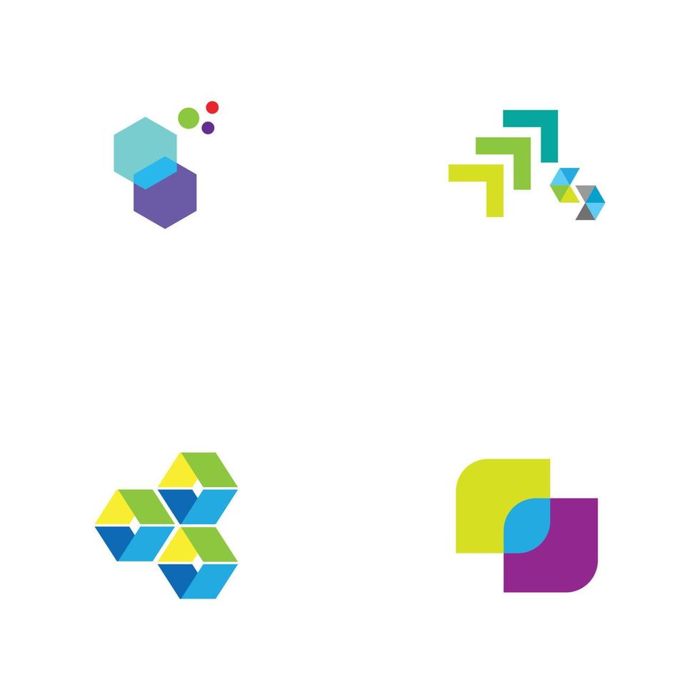 diseño de concepto de logotipo moderno para fintech y tecnología de finanzas digitales vector