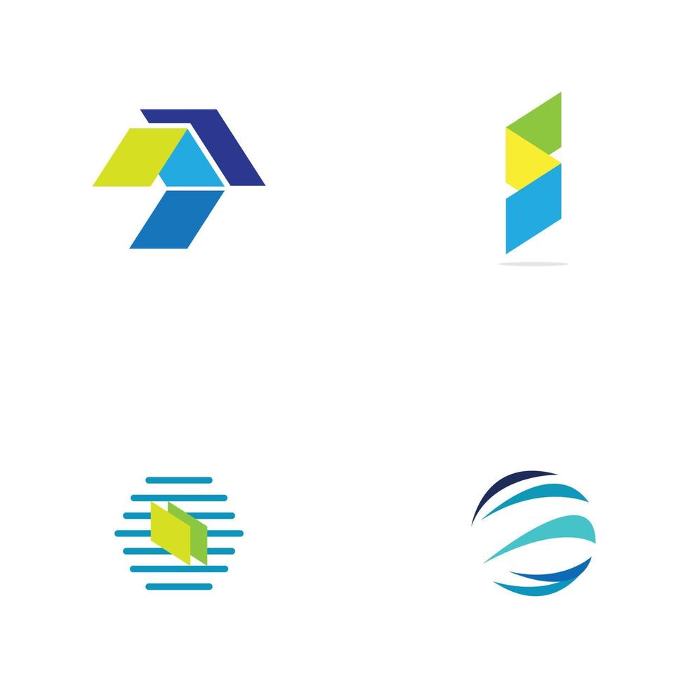 Modern logo concept design for fintech and digital finance technologi vector